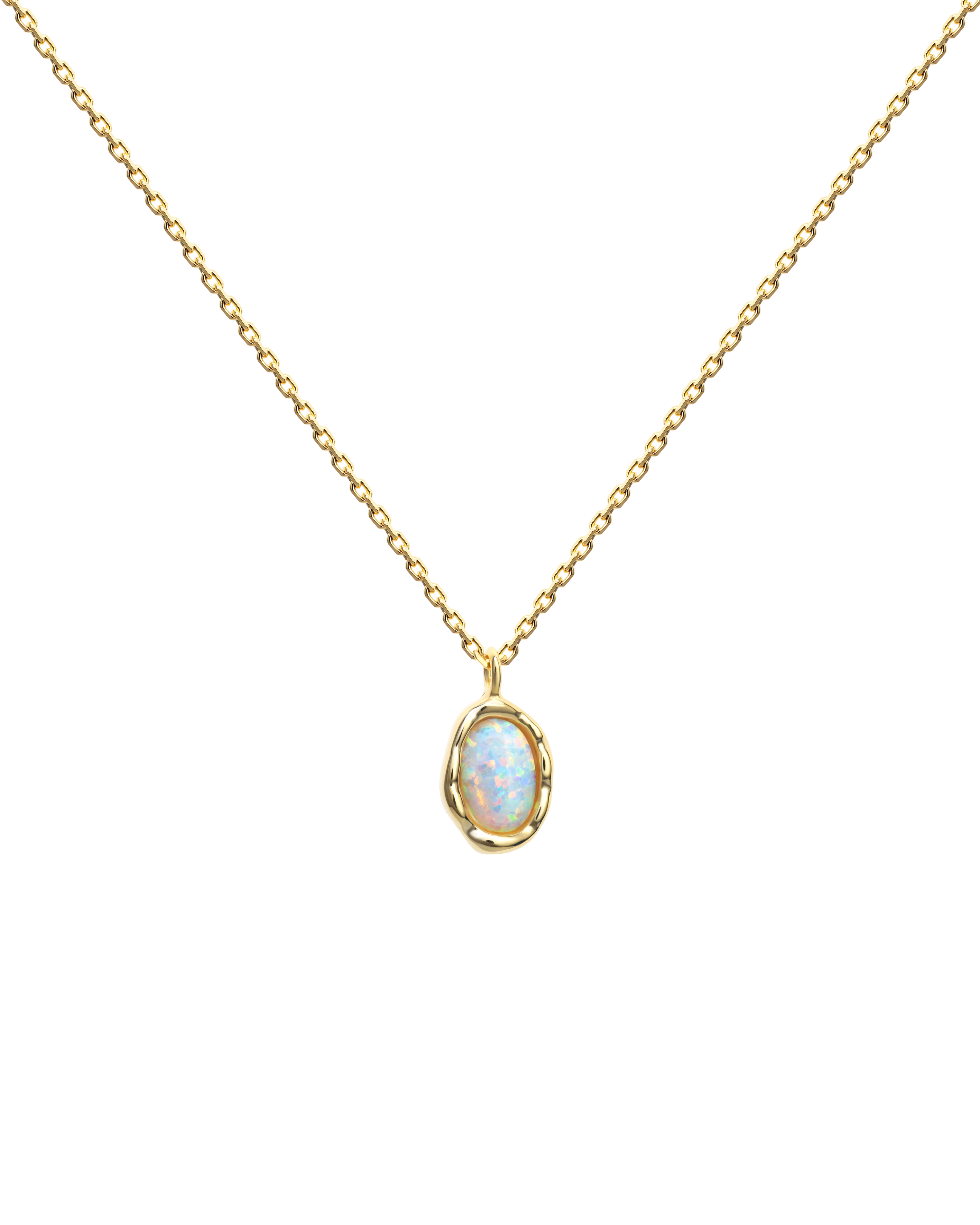 Wabi-Sabi Opal no Mermaid “Ningyo” Pendant Necklace
