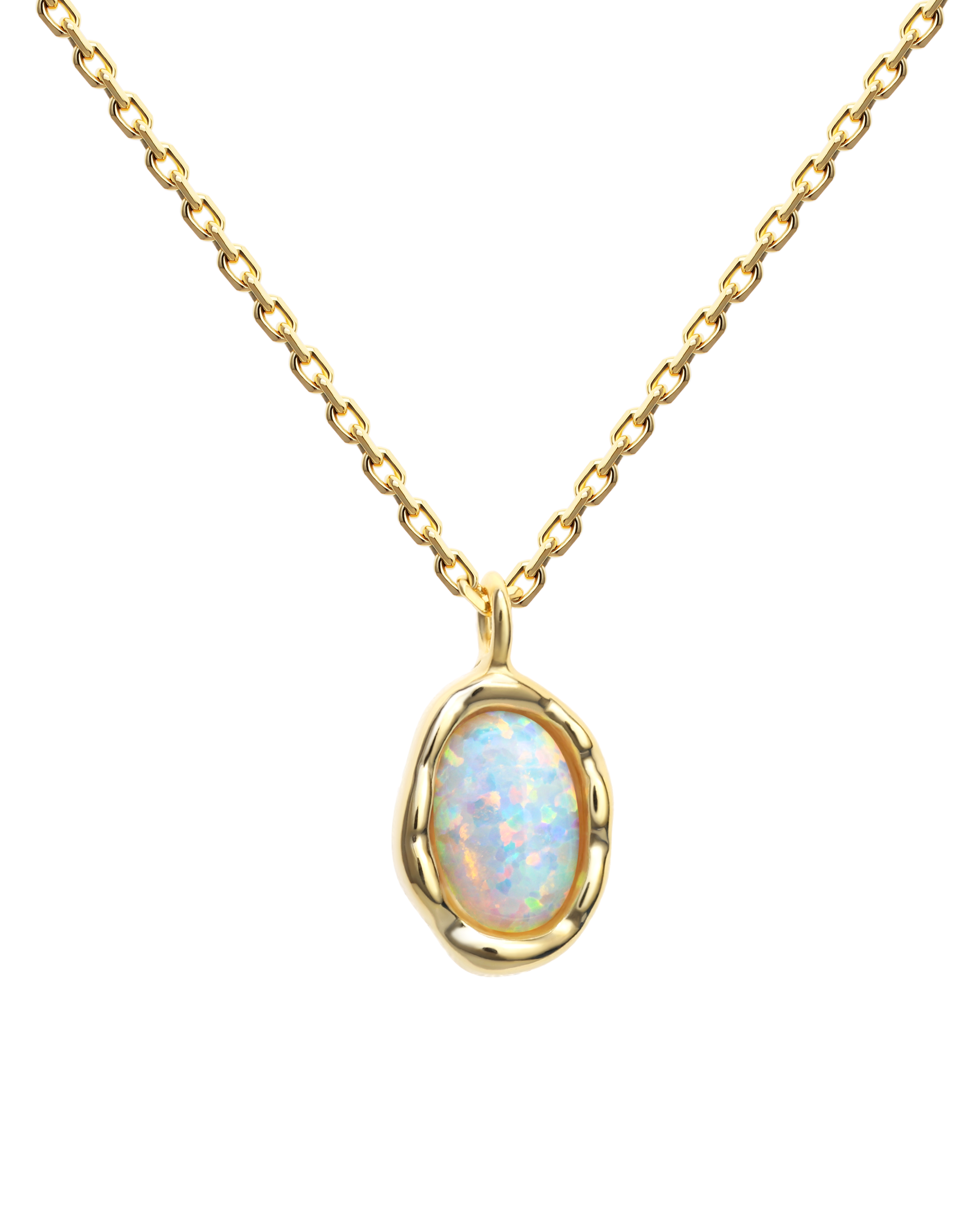 Wabi-Sabi Opal no Mermaid “Ningyo” Pendant Necklace