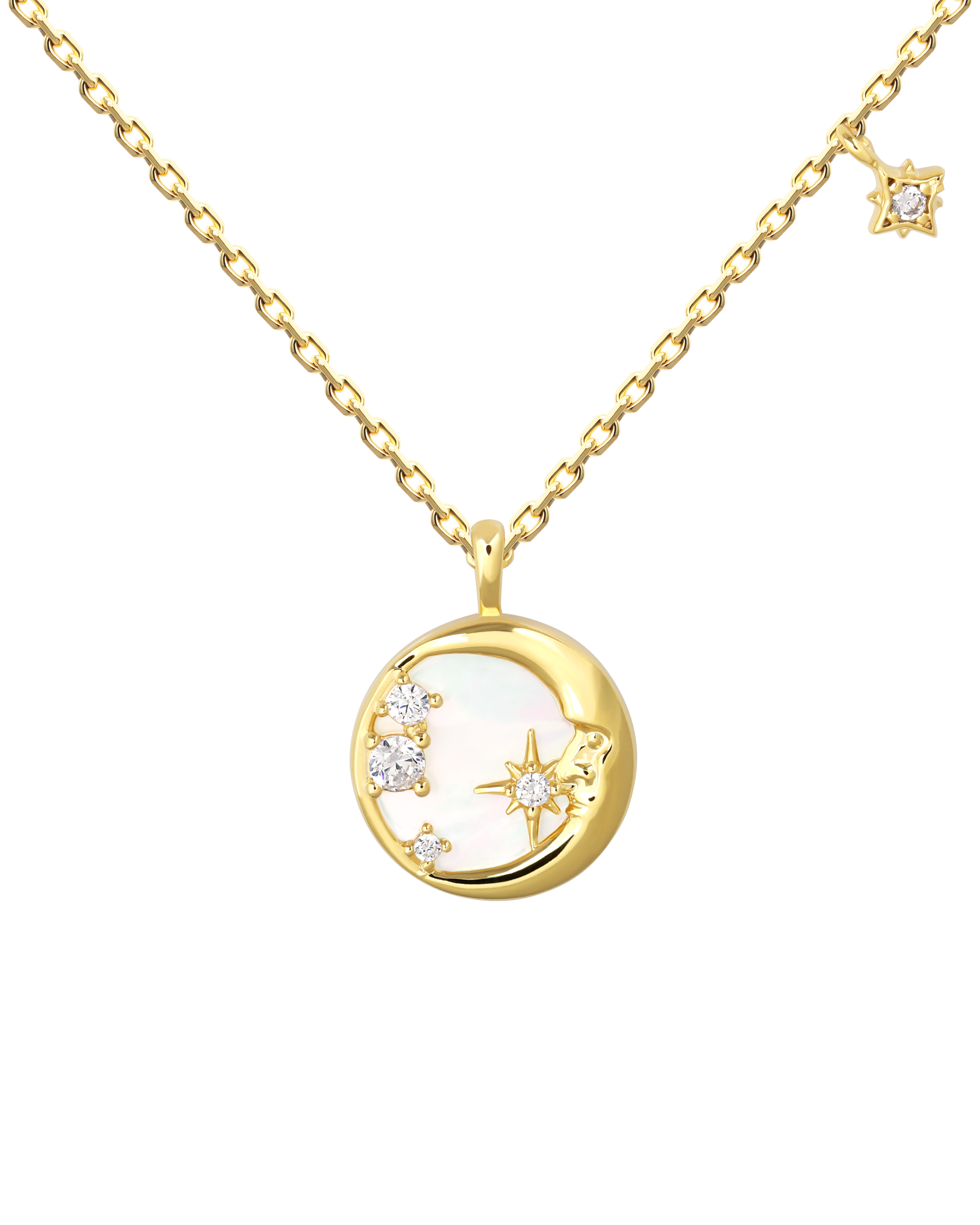 Mother of Pearl White Midnight “Hakuya” Pendant Necklace