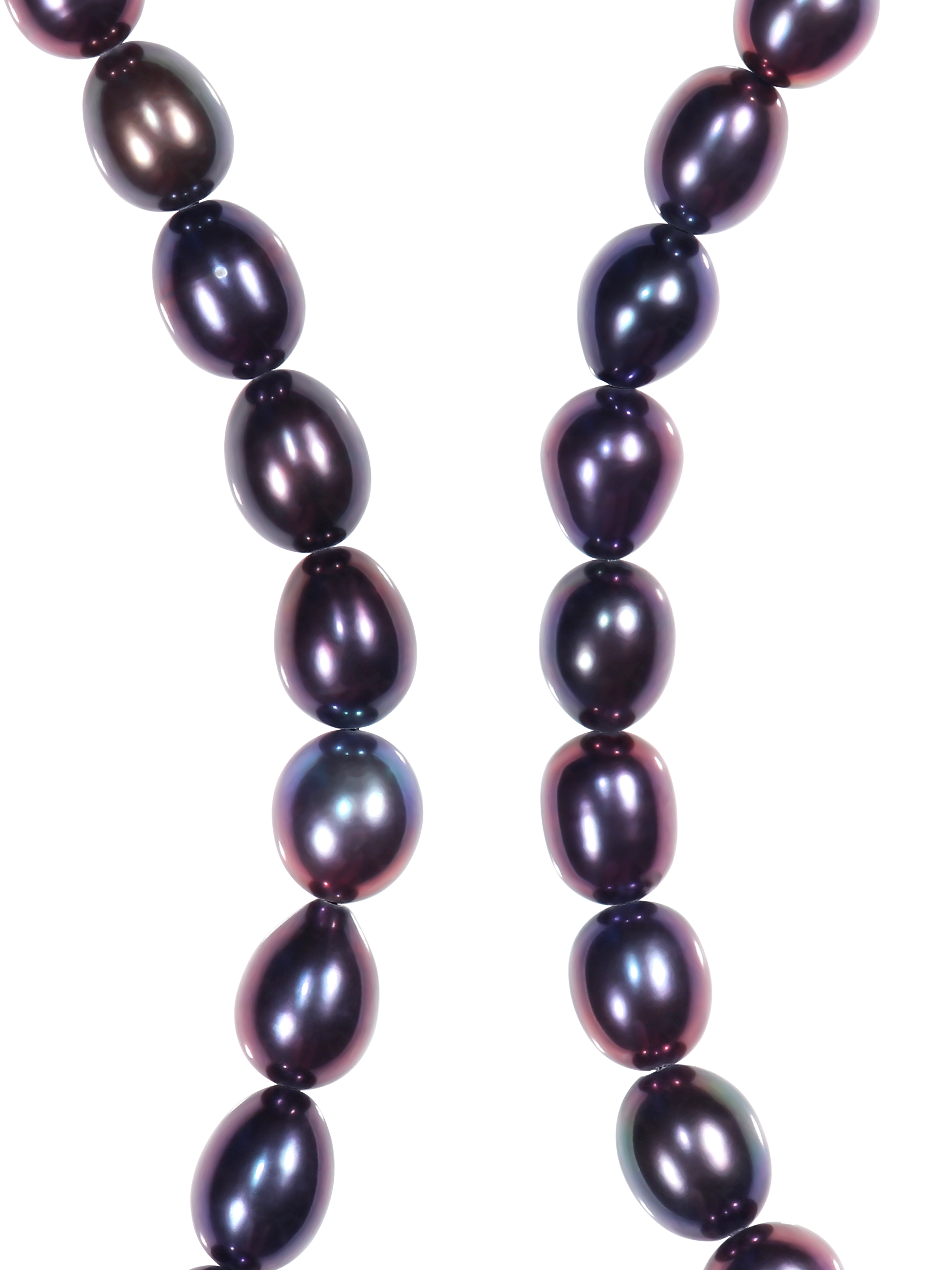 Soirée “Yakai” Freshwater Pearl Onyx Pendant Necklace