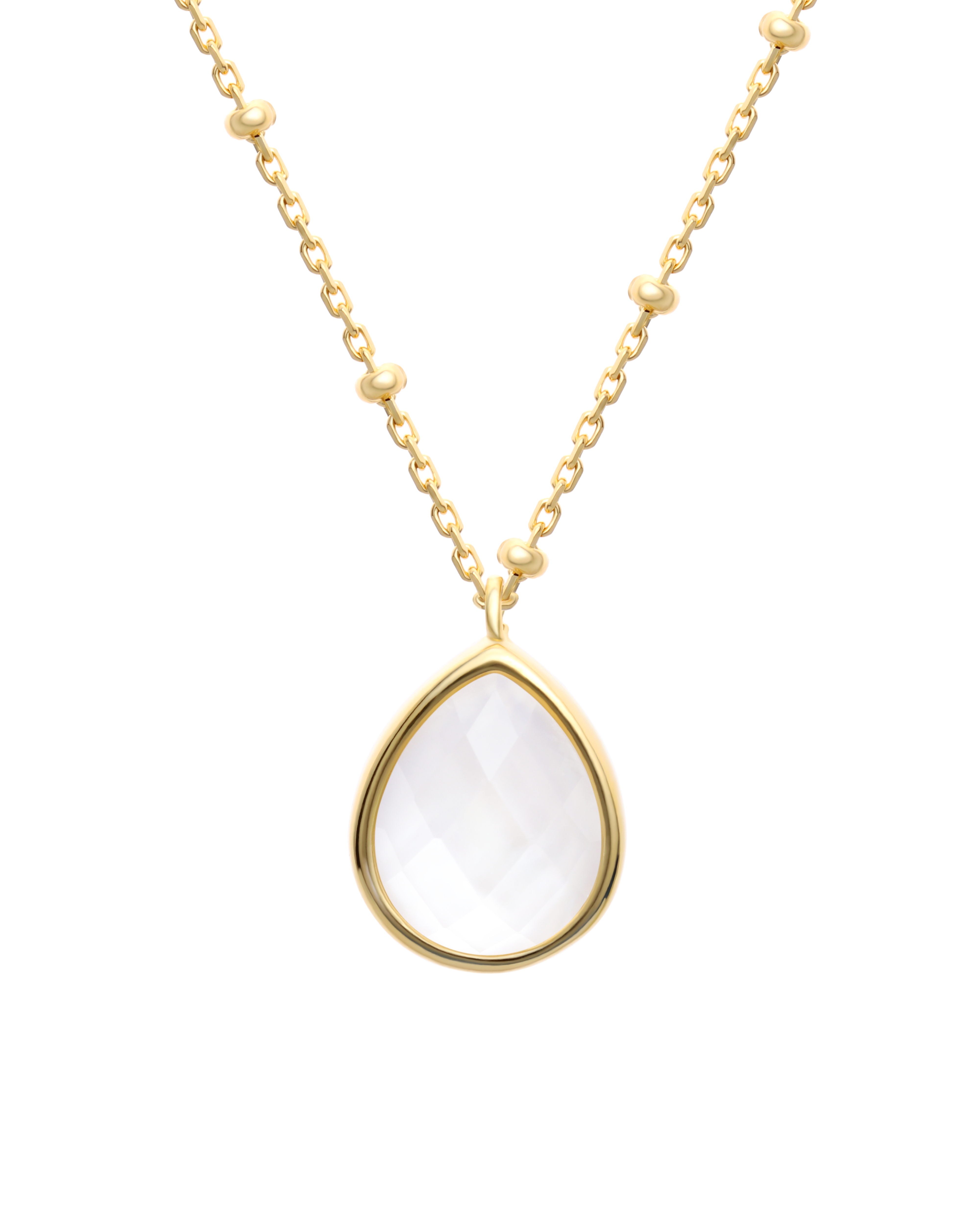 Mother of Pearl no “Namida” Pendant Necklace