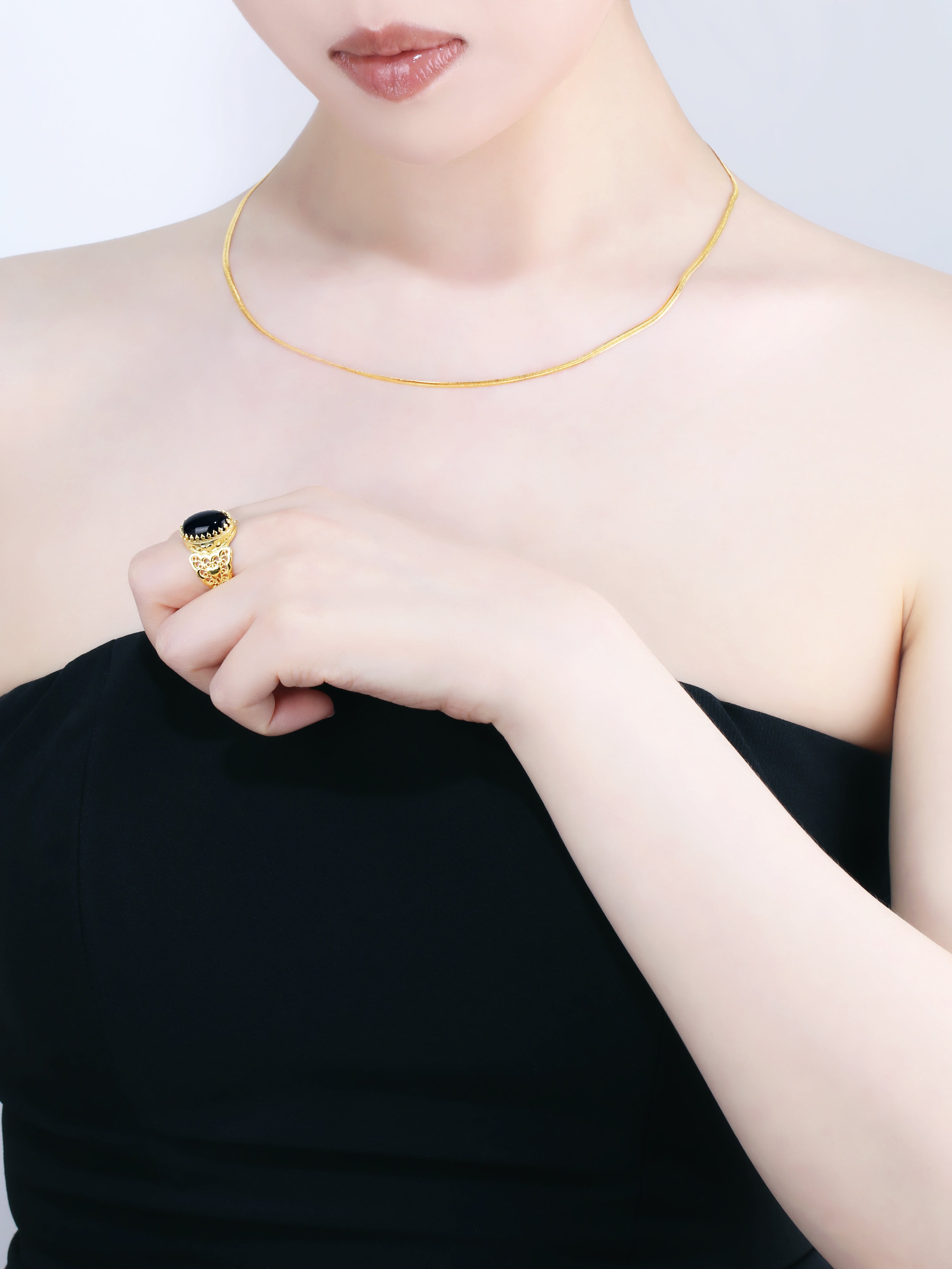 Onyx “Shinya” Statement Ring
