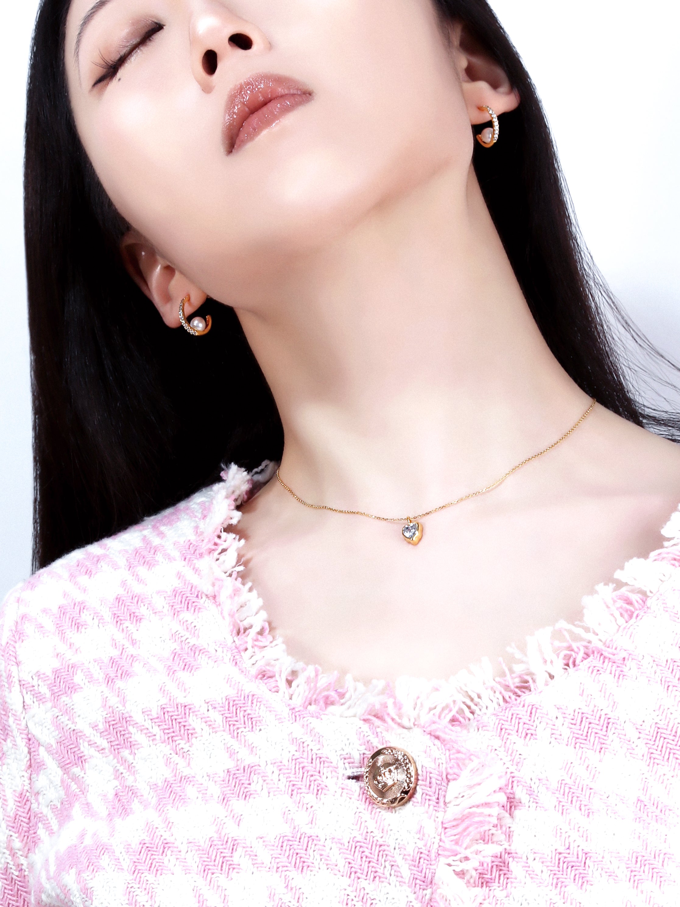 Wabi-Sabi Heart “Hāto” Pendant Necklace