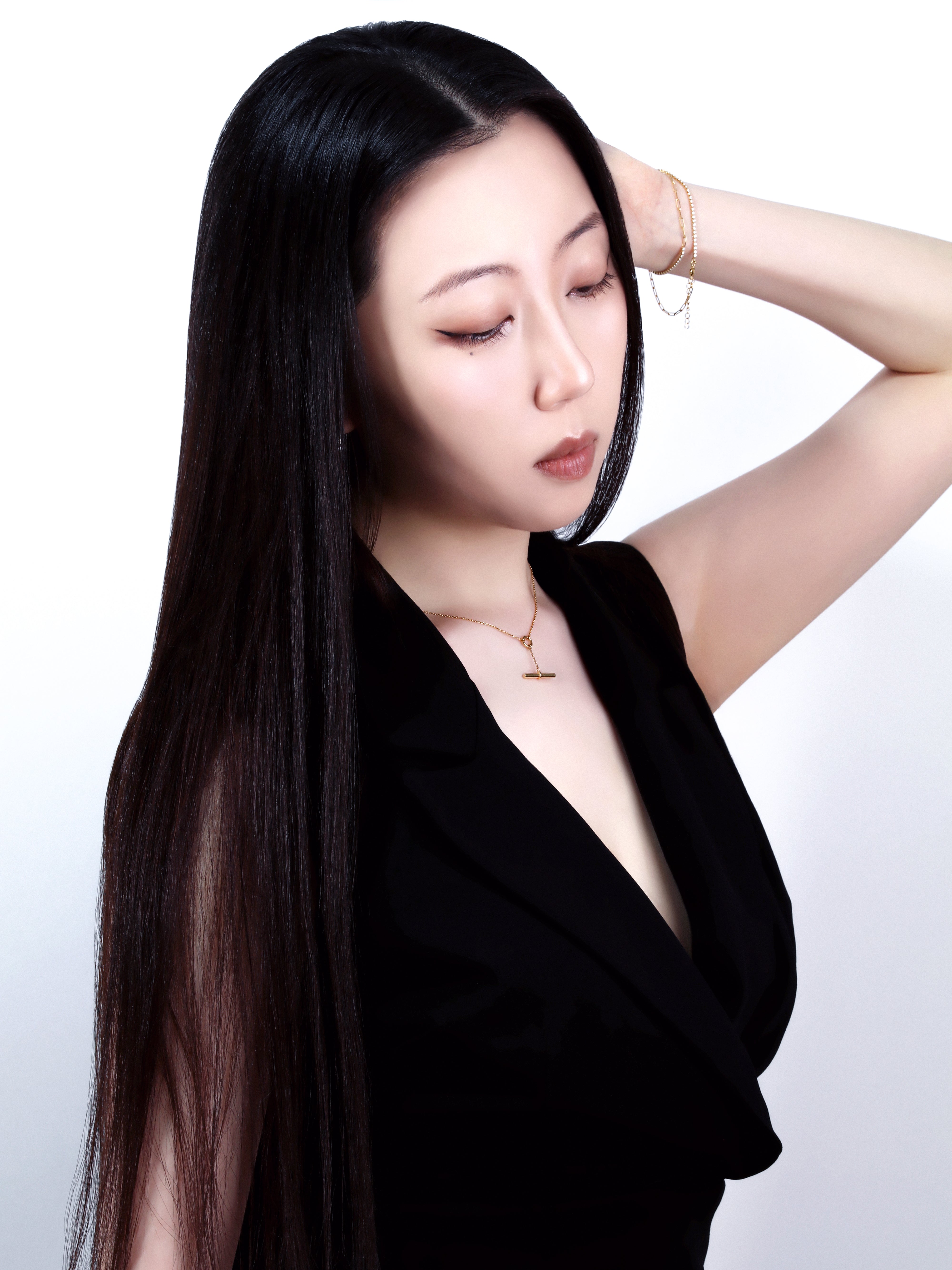 Horizontal Bar “Kinkō” Drop Necklace